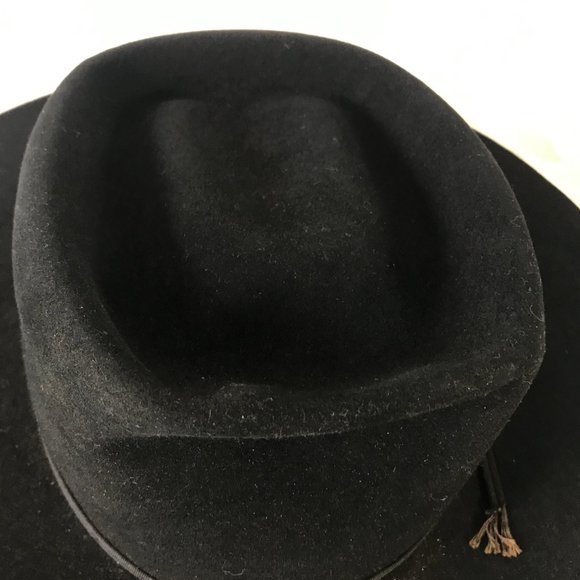Vintage Oshman's 7X Beaver XXXX Western Wear Cowboy Hat 6 7/8 - Picture 7 of 14